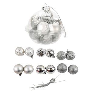 Set globuri argintii de Craciun, Alska, 12 bucati imagine