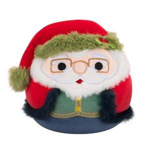 Jucarie de plus, Squishmallows Xmas, Mos Craciun Nick, 19 cm imagine