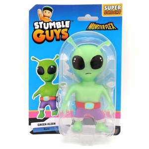 Figurina flexibila, Monster Flex, Stumble Guys, S2, Green Alien imagine