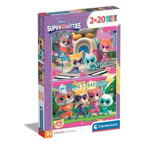 Puzzle Clementoni, Disney Junior, Super Kitties 2 x 20 piese imagine