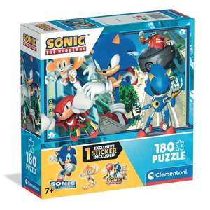 Puzzle Clementoni, Sonic the Hedgehog cu Knuckles si Tails, 180 piese imagine