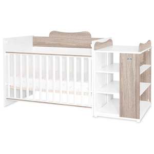 Patut modular multifunctional Lorelli, 5 configurari, diferite 190 x 72 cm, Multi White Coffe imagine