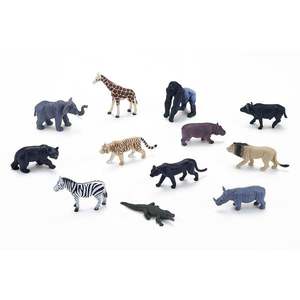 Set 12 mini figurine, Mojo, Animale Salbatice din Africa imagine