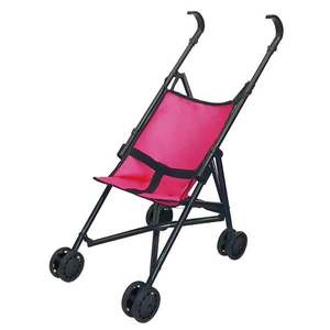 Carucior pentru papusi, Luna Toys, Baby Trolley Series, Roz, 26 x 48 x 52 cm imagine