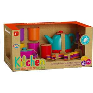 Set de ceai din plastic, Luna Toys, 24 piese imagine