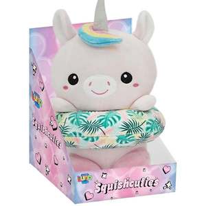 Jucarie de plus, Luna Toys, Squishcuties, Unicorn, 21 cm imagine