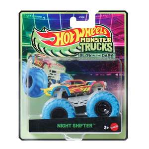 Masina Hot Wheels, Monster Truck, Glow In The Dark, Night Shifter, JCG71 imagine