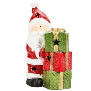 Figurina decorativa, Alska, Mos Craciun cu 3 cadouri imagine