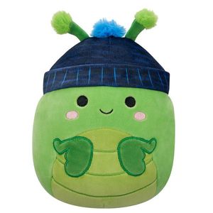 Jucarie de plus, Squishmallows, Greierele Trenton cu caciula albastra, 19 cm imagine