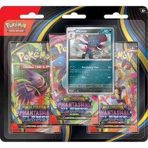 Set 3 pachete cartonase, Pokemon TCG, Mega Evolution, Phantasmal Flames, Weavile imagine