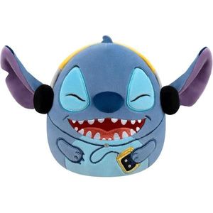 Jucarie de plus, Squishmallows, Disney Stitch cu casti, 25 cm imagine