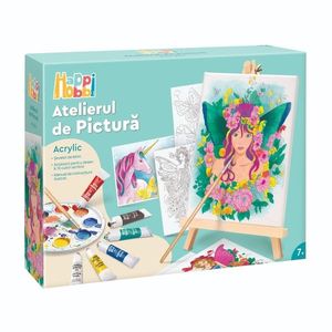 Set de pictura, Happi Hobbi, Atelierul de pictura, Acrylic, Fata cu coronita imagine