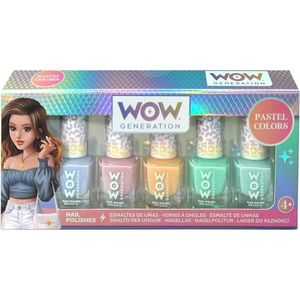 Set 5 lacuri de unghii in culori pastelate, Wow Generation, 6 ml imagine