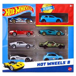 Set 8 masini metalice, Hot Wheels, 1: 64, HPV78 imagine