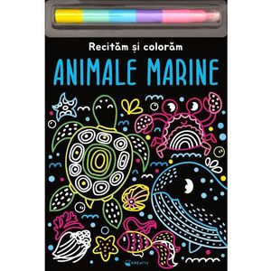 Animale marine, Recitam si coloram imagine