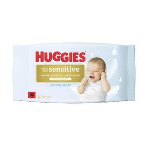 Servetele umede Huggies, Pure Extra Sensitive, zero plastic, 48 buc imagine