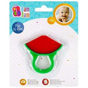 Jucarie pentru dentitie, BamBam, Pepene rosu imagine