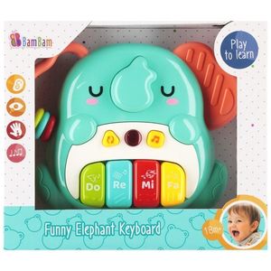 Jucarie interactiva, BamBam, Pian cu 4 clape, Elefant imagine