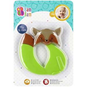 Jucarie pentru dentitie, BamBam, Vulpe, Verde imagine