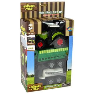 Tractor cu sunete si lumini, Luna Toys, Farm Truck 2 in 1 imagine