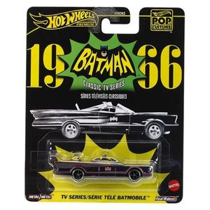 Masina metalica, Hot Wheels Premium, Pop Culture, Classic TV Series Batmobile 1966, JBL83 imagine