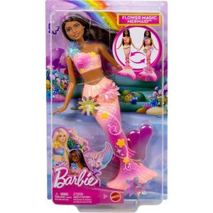 Papusa sirena Barbie, Flower Magic Mermaind, JDM73 imagine