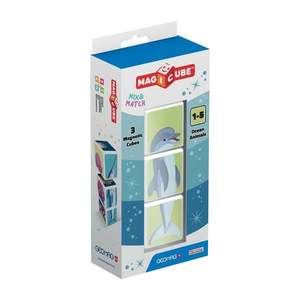 Joc de constructie magnetic Magic Cube, Ocean Animals imagine