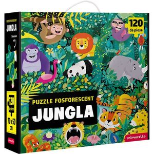 Puzzle fosforescent, Mimorello, Jungla, 120 piese imagine