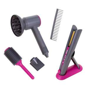Set de coafat si uscat parul, de jucarie, Sunman, 6 piese imagine