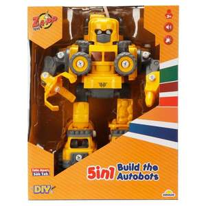 Robot transformabil 5in1, Zapp Toys, Autobots, Galben imagine