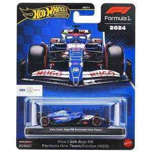 Masinuta metalica de curse, Hot Wheels, Formula 1, Visa Cash App Rb (#22), JBM14 imagine