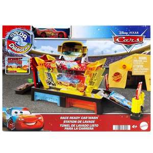 Set de joaca cu masinuta, Disney Cars, Color Changers Race Ready Car Wash, JBM70 imagine