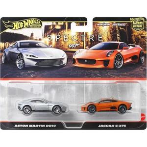 Set 2 masini metalice, Hot Wheels, Aston Martin DB10 si Jaguar C-X75, JBL04 imagine