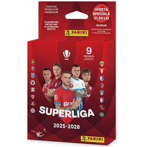 Set 9 pachete cu stickere, Panini, Ecoblister Superliga 2025-2026 imagine