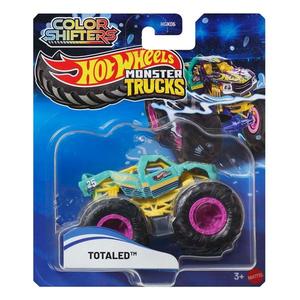 Masina de teren, Hot Wheels, Monster Trucks, Colour Shifters, Totaled, JCH03 imagine
