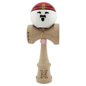 Jucarie de indemanare din lemn, Kendama X, Flippy, Rege, Super Sticky Legendary, Big Cups V2, 18 cm, Maro imagine