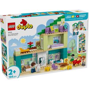 LEGO® DUPLO - Casa moderna de familie 3 in 1, cu figurine (10470) imagine