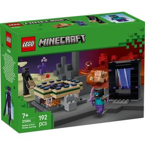 LEGO® Minecraft - Calatorie prin portalurile Nether si End (21584) imagine