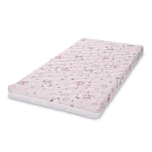 Saltea pat, 2 straturi cocos si spuma elastica, Lorelli Holiday, 60 x 120 x 10 cm, Pink Ballerina Bear imagine