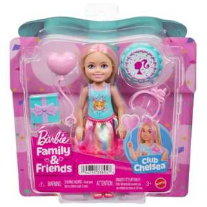 Set de joaca cu papusa Barbie, Family&Friends, Club Chelsea Birthday, JJB37 imagine