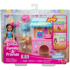 Set de joaca cu papusa Barbie, Family&Friends, Club Chelsea Birthda Surprise, JJB41 imagine