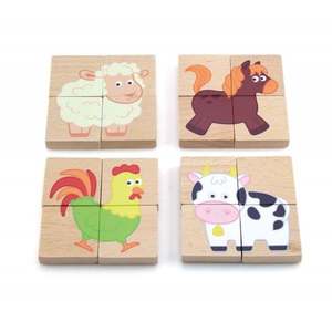 Blocuri magnetice cu imagini, Viga, Animale imagine