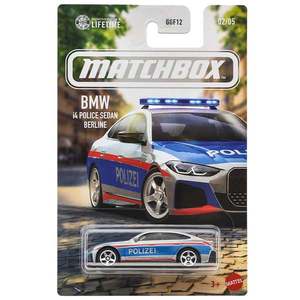 Masina metalica, Matchbox, BMW i4 Police Sedan 2023, JJR56 imagine