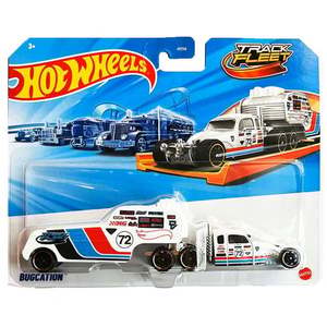Set camion cu remorca, Hot Wheels, Track Fleet, Bugcation, JKP34 imagine
