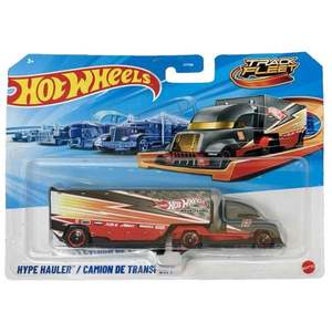 Set camion cu remorca, Hot Wheels, Track Fleet, Hype Hauler, JKP35 imagine