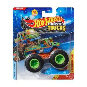 Masinuta Hot Wheels, Monster Truck, Crash Legends, Unimog, JHY34 imagine