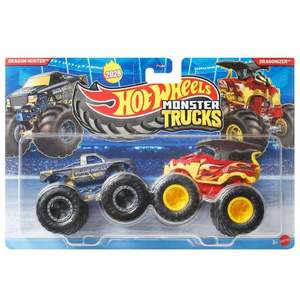 Set 2 masinute Monster Truck, Hot Wheels, Dragon Hunter si Dragonizer, JHY88 imagine