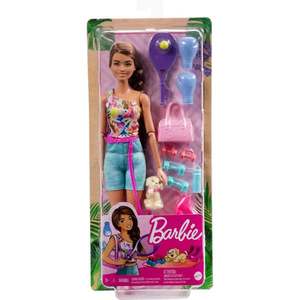Set de joaca cu papusa Barbie, Workout Outfit, HKT91 imagine