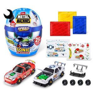 Set de constructie masina, Metal Machines, Speed Heroes, Sonic the Hedgehog imagine