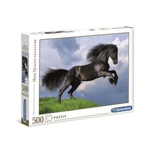 Puzzle Clementoni, Cal Negru, 500 piese imagine